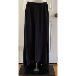 Rubbish Black High Low Midi Maxi Skirt Size Small Elastic Waist‎ Boho Beachy